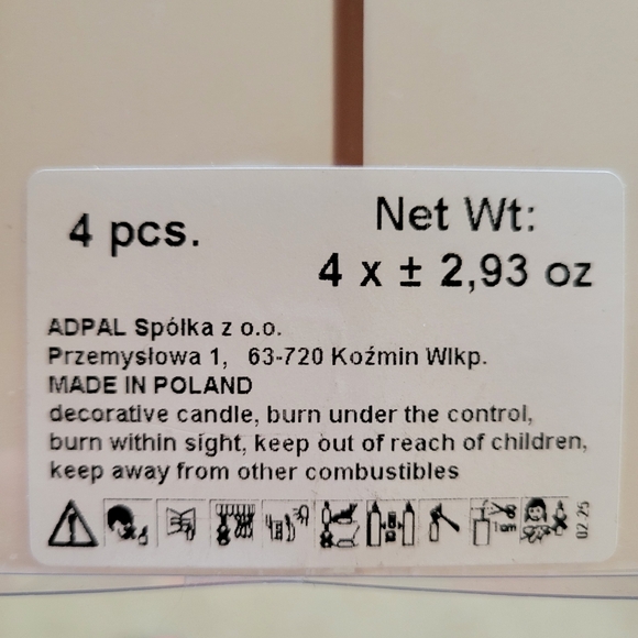 Pink Spiral Candles (4)~ Adpal~ Made In Poland NWT/NIB ~ Pretty! - Picture 6 of 16